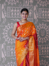 Buy New Premium Leheriya Saree With Hand Gota Patti Work KcPc
