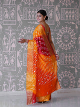 Buy New Premium Leheriya Saree With Hand Gota Patti Work KcPc