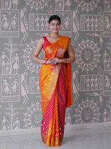 Buy New Premium Leheriya Saree With Hand Gota Patti Work KcPc