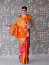 Buy New Premium Leheriya Saree With Hand Gota Patti Work KcPc