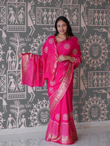 Buy New Banarasi Style With Handcrafted Embroidery KcPc