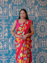 Buy Printed Saree With Festive Wear KcPc