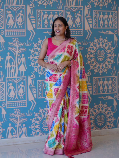 Buy Elegant Digital Style Saree With Festive Wear KcPc