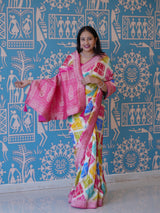 Buy Elegant Digital Style Saree With Festive Wear KcPc