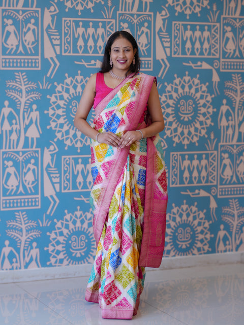 Buy Elegant Digital Style Saree With Festive Wear KcPc