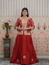 KcPc Royal Look Gaji Silk Indo Western for Festive Wear with Gota Patti WorkMEG