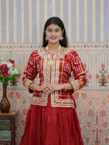 KcPc Royal Look Gaji Silk Indo Western for Festive Wear with Gota Patti WorkMEG