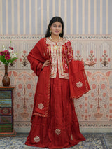 KcPc Royal Look Gaji Silk Indo Western for Festive Wear with Gota Patti WorkMEG