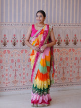 BuyNew TraditionalGeorgette Saree With Festive Wear KcPc