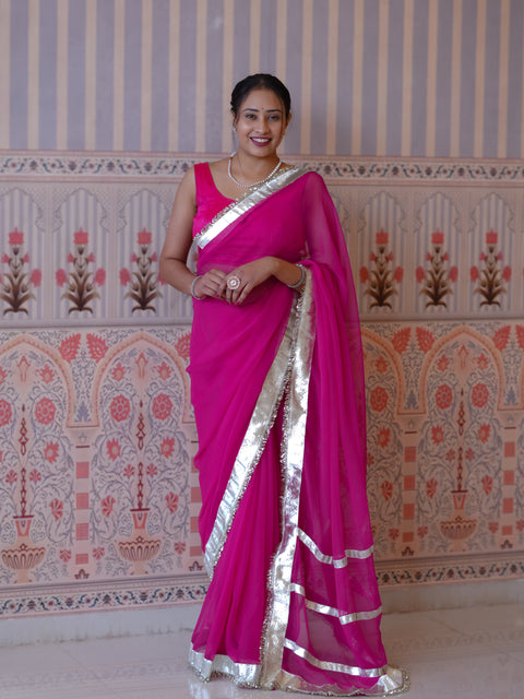 Buy New Designer Saree with Classic Gota Finish KcPc