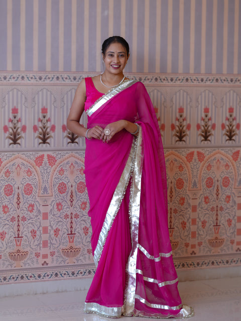 Buy New Designer Saree with Classic Gota Finish KcPc