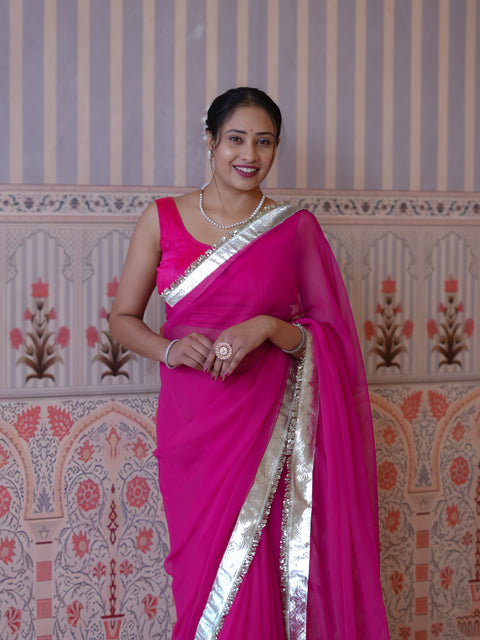 Buy New Designer Saree with Classic Gota Finish KcPc