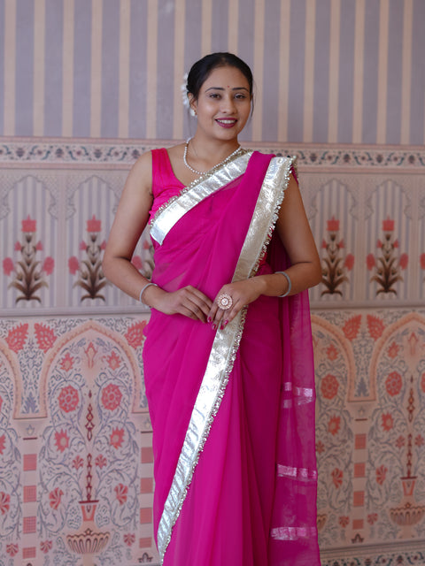 Buy New Designer Saree with Classic Gota Finish KcPc