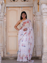 KcPc New Casual Elegance Cotton Silk Printed Saree with Blouse STL