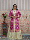 KcPc Upada Silk Indo-Western Lehenga with Gota Patti WorkMEG