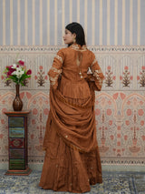 BuyHO Silk Lehenga with Gota Patti Work KcPc 