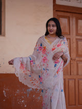 Buy New Printed Saree for Everyday Casual Wear KcPc