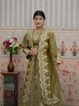 BuyHO Silk Lehenga with Gota Patti Work KcPc 