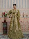 BuyHO Silk Lehenga with Gota Patti Work KcPc 