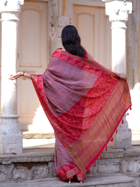 Buy Designer Printed Saree with Traditional Wear KcPc
