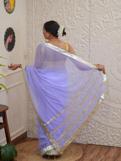 Buy New Designer Saree with Elegant Gota Border KcPc