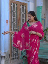 Buy New Traditional Saree with Cutdana Work KcPc Image 3