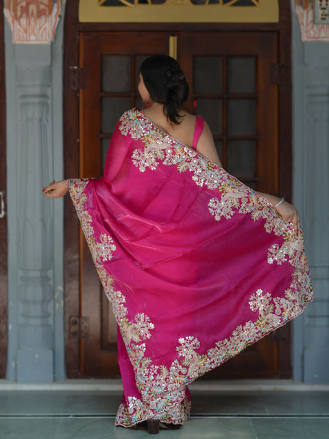 Buy Designer Pure Tissue Silk Saree Kcpc Image 7