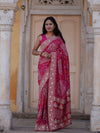 Buy Royal Look Georgette Bandhani Saree for Festive Wear KcPc 1
