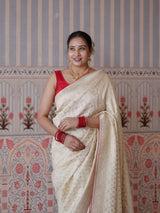 Buy Banarasi Pattern Saree With Dola Silk KcPc Image 3