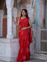 By Bandhani Saree with Elegant Gotapatti Work kcpc 3