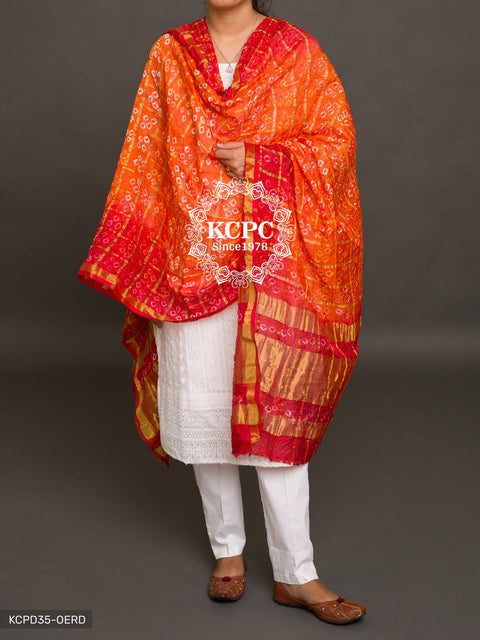 KcPc Ghatchola Bandhej Silk Dupattas