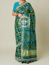 KcPc Pure Gaji Silk Bandhani Ghatchola Gotapatti Saree amt Morkanti