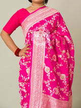 KcPc Pure Khaddi Georgette Waterzari Sarees Handloom Banarasi Weaving SareeRani