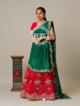 By Jaipuri Bandhani Lehenga With Traditional Wear