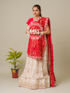 KcPc Pure Georgette Bandhani Ghatchola Panetar Theme Jaipuri Lehenga Set BTU