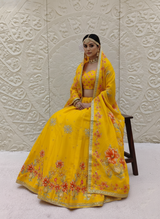 KcPc New Designer Crepe Silk Lehenga with Premium Gotapatti Work MHS