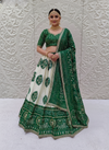 KcPc New Crepe Silk Bandhani Style Lehenga with Gotapatti Work Festive Wear Collection MHS