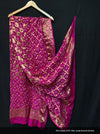 Pure Banarasi Silk Bandhej Ghatchola Dupatta Or Kc Rani