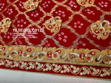 Pure Khaddi Georgette Banarasi Belbuti Odhna Marriage Chunri Or Kc Chunri Pila