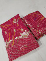 By Pure Georgette Bandhani Print Lehenga With Traditional wear