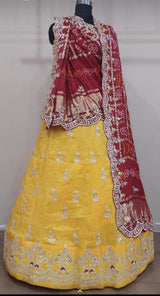 Pure Upadasilk Lehenga With Pure Gajji Silk Dupptta