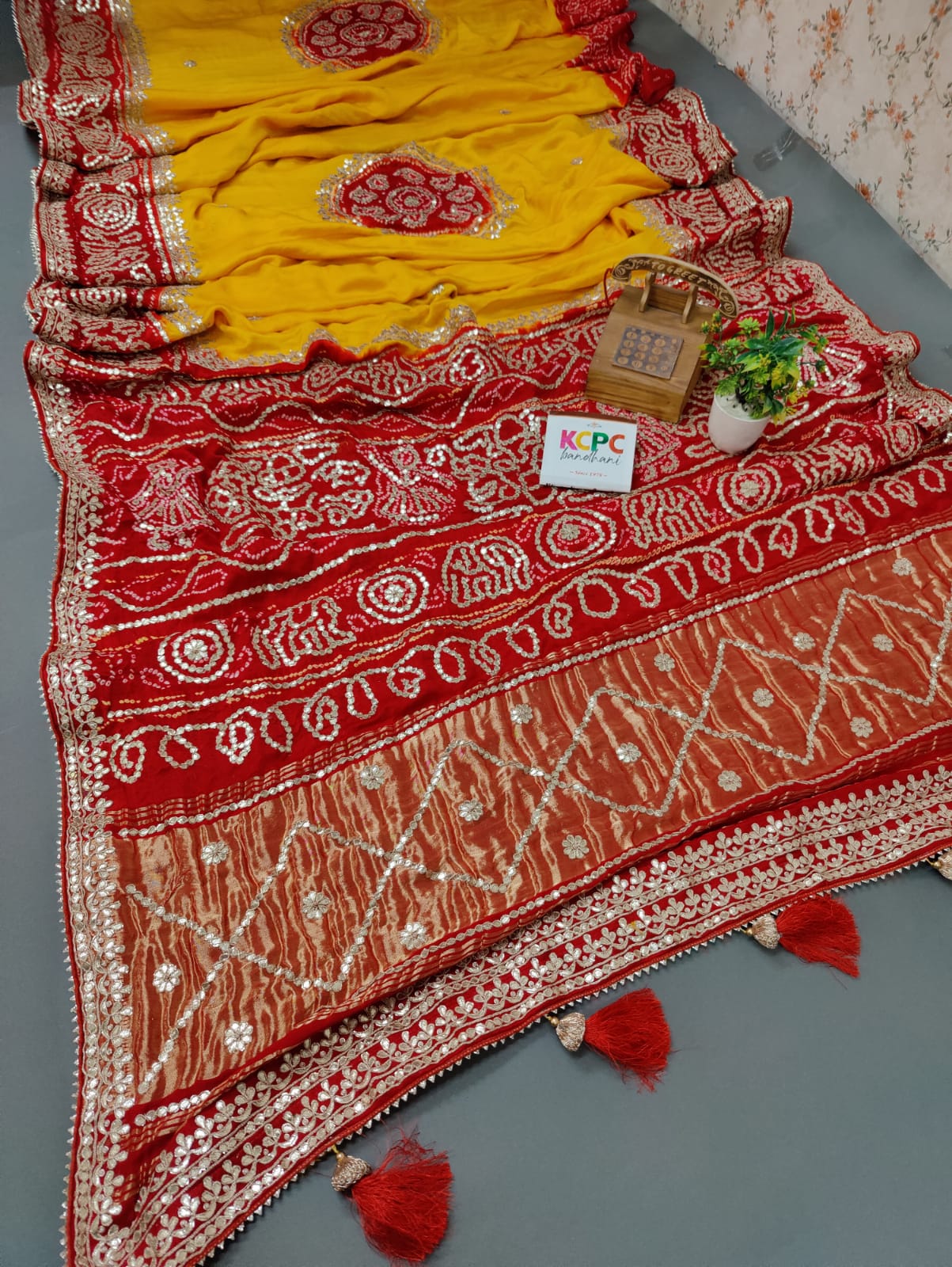 Beautiful mothda saree for sawan Gota patti work on saree running blouse  799₹ free shipping . . Follow * WHATSUP 7820971001 for order Nd… | Instagram