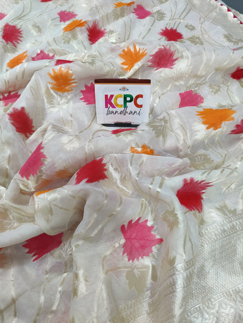 KcPc New Khaddi Silk With Beautiful Kashmiri Weaving Saree