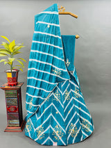 KcPc New Chinon Rajasthani Ethnic Kacha Gota pati Work Traditional Lehengas KML