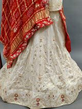  Upada Silk Zardoji Gotapatti Handwork Lehenga 