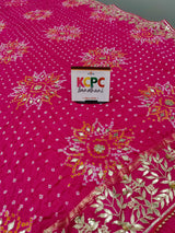 Gota Patti Work saree special for bride 