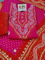 KcPc Pure Gaji Silk Bandhani Gotapatti Work Designer Salwar suit