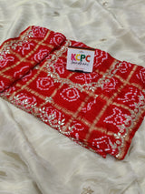 Pure Tissue saree in unique design gotapati work