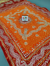 KcPc New Launch Designer Gaji Silk Bandhani Ghatchola Marwadi Pilia DupattaSATISH