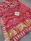 KcPc Pure Gaji Silk Bandhani Ghatchola Gotapatti Saree amtGajari